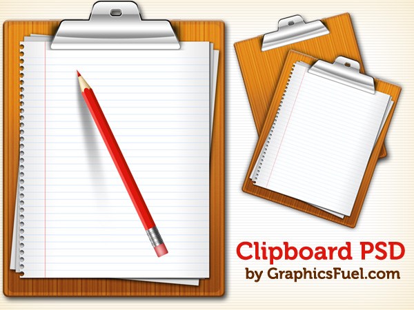 Clipboard PSD & Icons