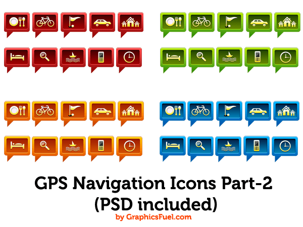 GPS Navigation Icons Part-2