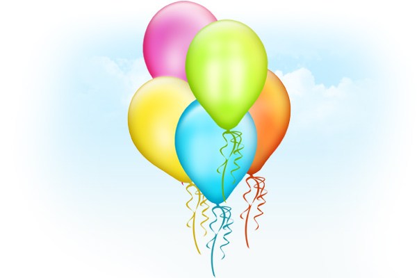 Balloons PSD Template