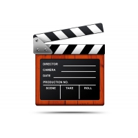 Movie Clapperboard PSD & Icons