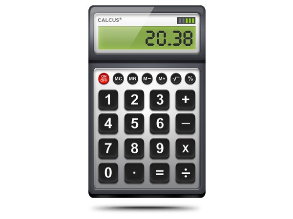 Calculator PSD Icon