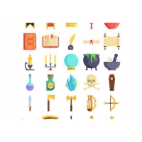 100 Free Fairy Tale Themed Icon Set