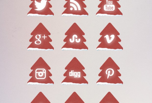 Christmas Tree Free Social Media Icons