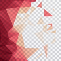 Polygonal Shapes On A Transparent Background
