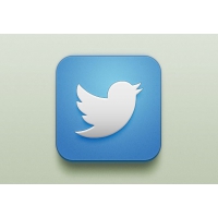 Free PSD Twitter iOS Icon