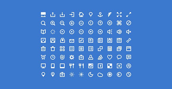 80 Shades Of White Icons PSD
