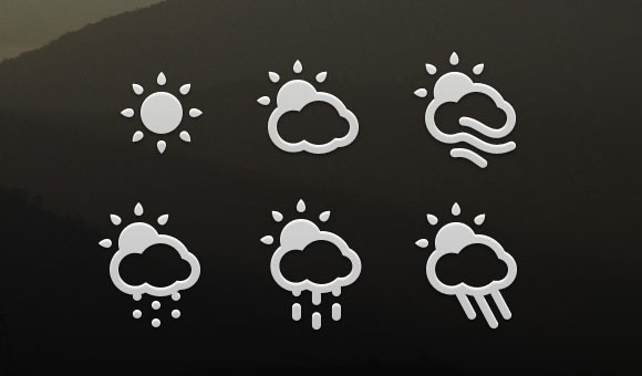30 PSD Forecast Weather Icons