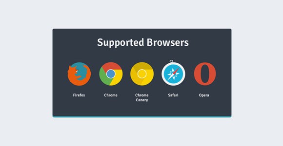 Flat Browsers Icons PSD