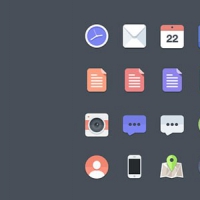 Some Free Flat Icons PSD