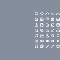63 Mini Icons PSD