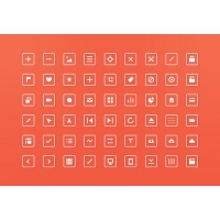 54 free PSD Squared Icons