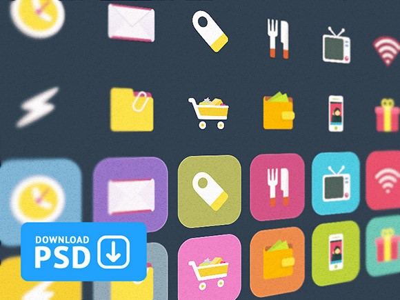 Ficons – Free Set Of 10 Colorful Icons