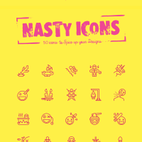 Nasty Icons: 50 Icons Set