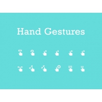 12 Hand Gesture Icons