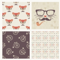 Exclusive: Free Hipster Seamless Patterns from Vecteezy