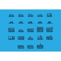 71 Transportation Icons PSD