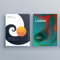 Abstract Business Brochure Design Set In Creative Style
