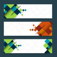 Abstract Header Or Banner Set