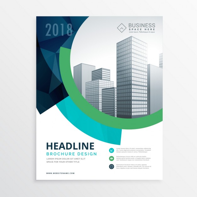 Corporate Brochure With Circular Shapes