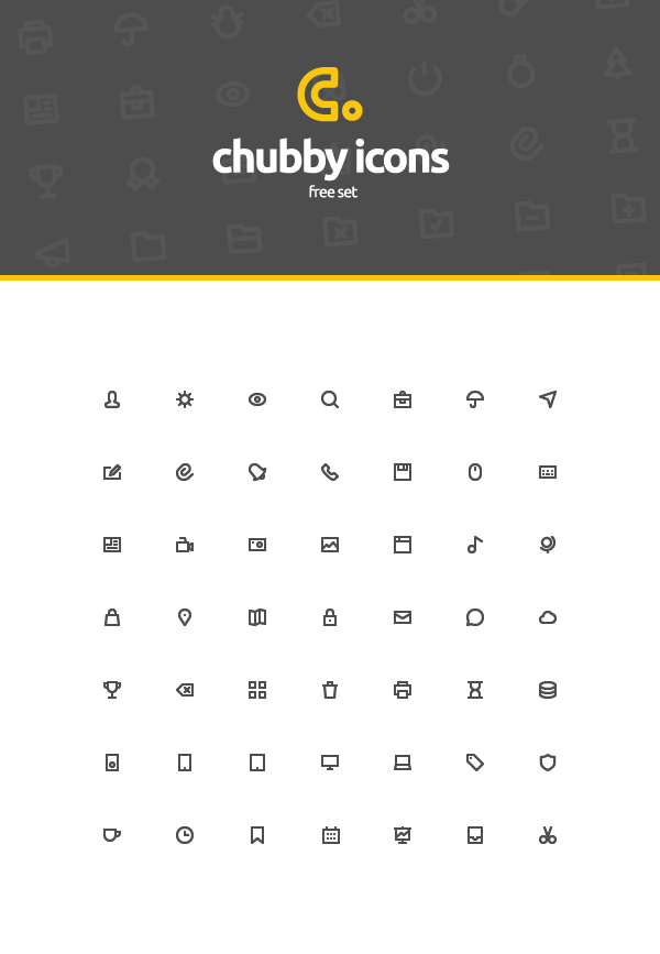 Chubby Icons Free Set