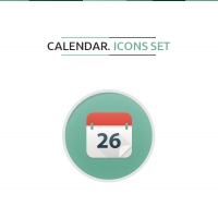 Calendar Icons Set Free Psd