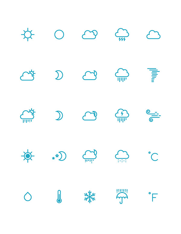 Free Awesome Weather Icons