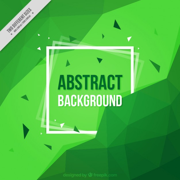 Green Abstract Background With Frame