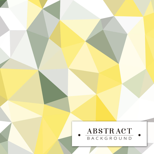 Polygonal Background In Grey And Yellow Colors