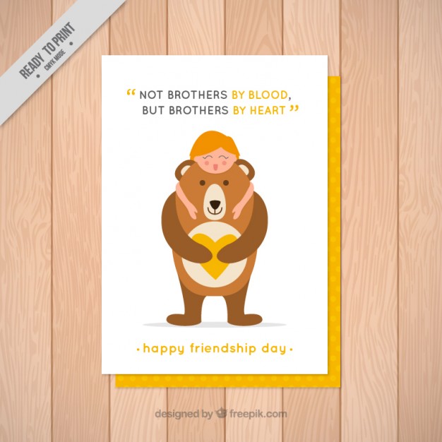 Lovely Friendship Card With A Emotional Phrase