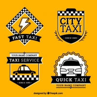 Set Of Taxi Badges 