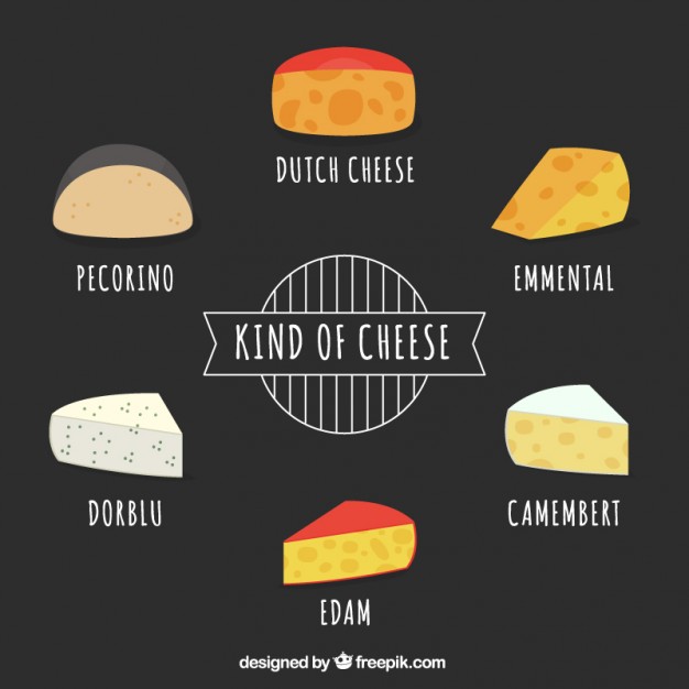 Collection Of Hand Drawn Cheese