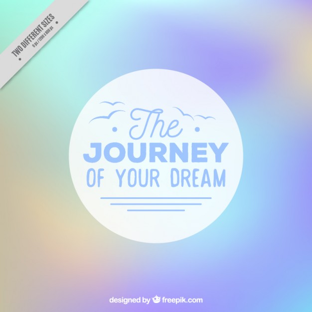Blurred Abstract Background With A Travel Phrase