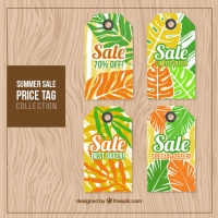 Set Of Summer Sale Tags With