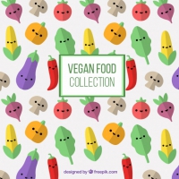 Nice Vegetables Characters Background