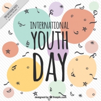Abstract Shapes Youth Day Background