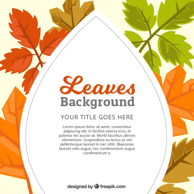 Hand Drawn Autumn Leaves Background