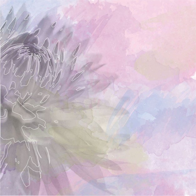 Abstract Flower Background On Pastel Color