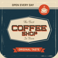 Vintage Coffee Shop Sign