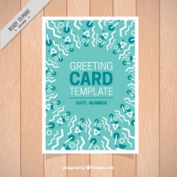 Greeting Card With Geometric Shapes