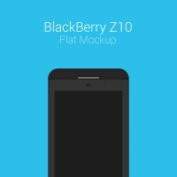 BlackBerry Z10 Flat MockUp