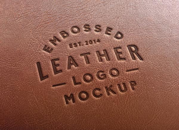 Leather Stamping Logo MockUp #2
