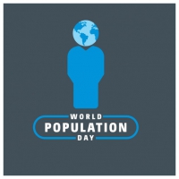 World Population Day Typography With World Globe