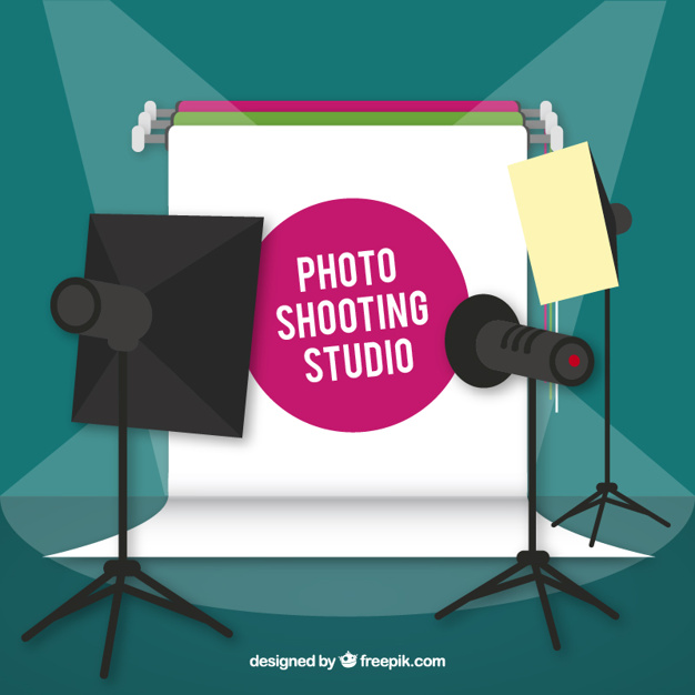Photo Studio With Spotlights