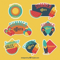 Collection Of Cute Summer Sale Label 