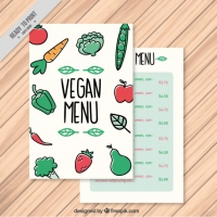 Vegetables Vegan Menu Template