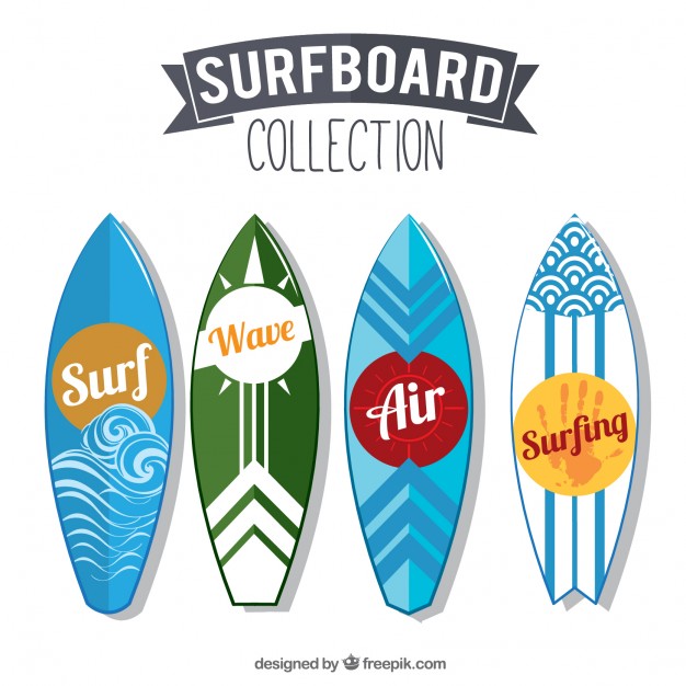 Collection Of Modern Surboard 