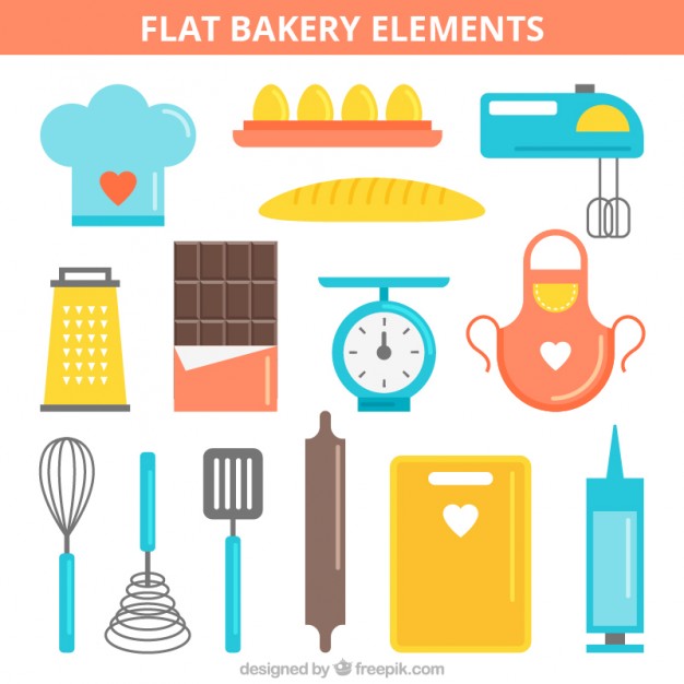 Colourful Bakery Elements 