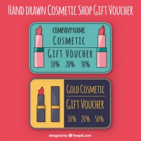 Hand Drawn Cosmetic Gift Voucher 