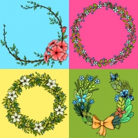 Floral Wreaths Collection 