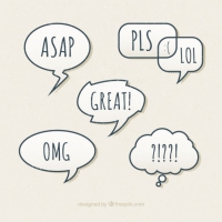 Hand Drawn Speech Bubbles With Expressions